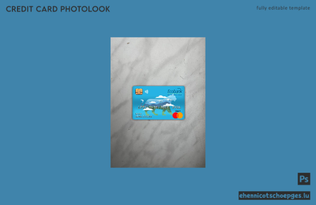 Zentralafrikanische Republik Ecobank Master Debitkarte Fotoansicht Beispielvorschau